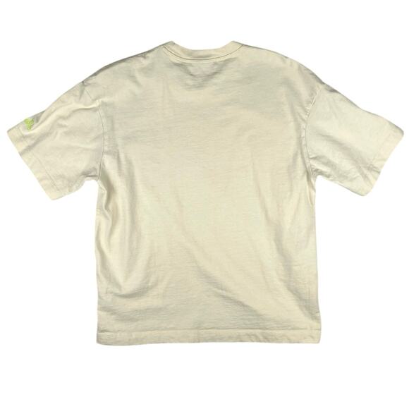 Zara Rhuigi Unisex Cream Red Crew Neck Short Sleeve Basic T Shirt Tee Top Size S - Picture 2 of 7